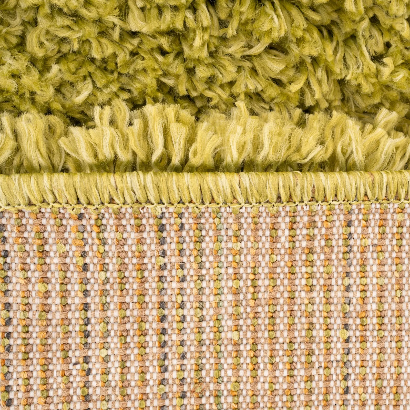 Super Soft Luxury Moss Green Shaggy Rug - Aspen