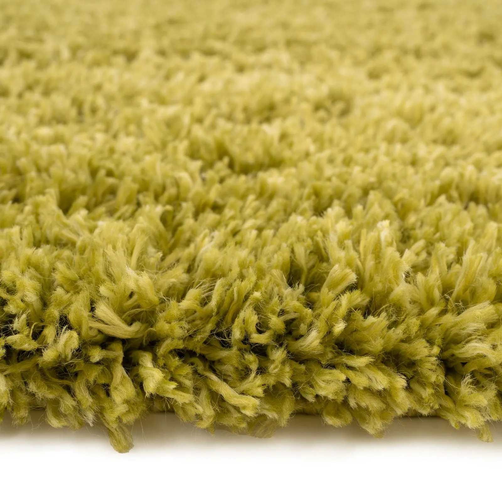 Super Soft Luxury Moss Green Shaggy Rug - Aspen