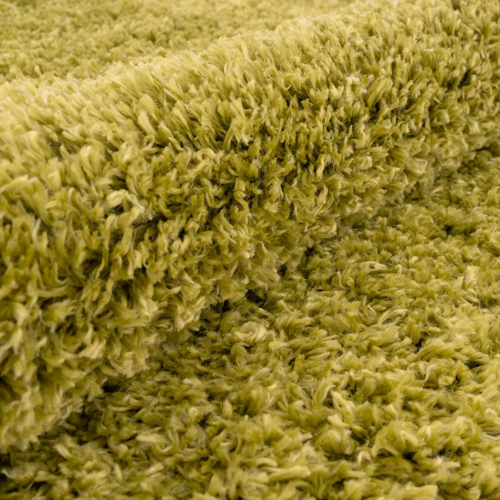 Super Soft Luxury Moss Green Shaggy Rug - Aspen