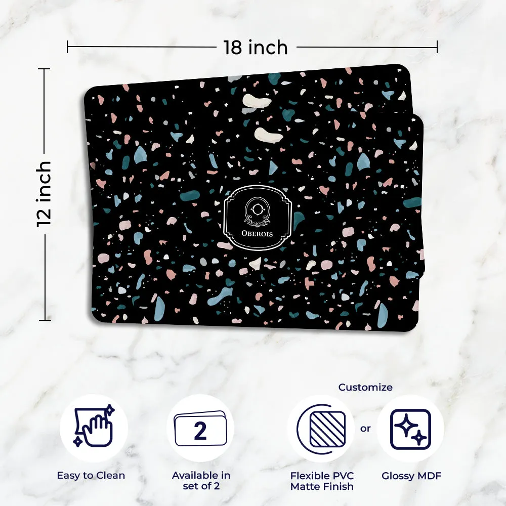 Terrazzo Tableware Set (4 Placemats & 4 Casters)