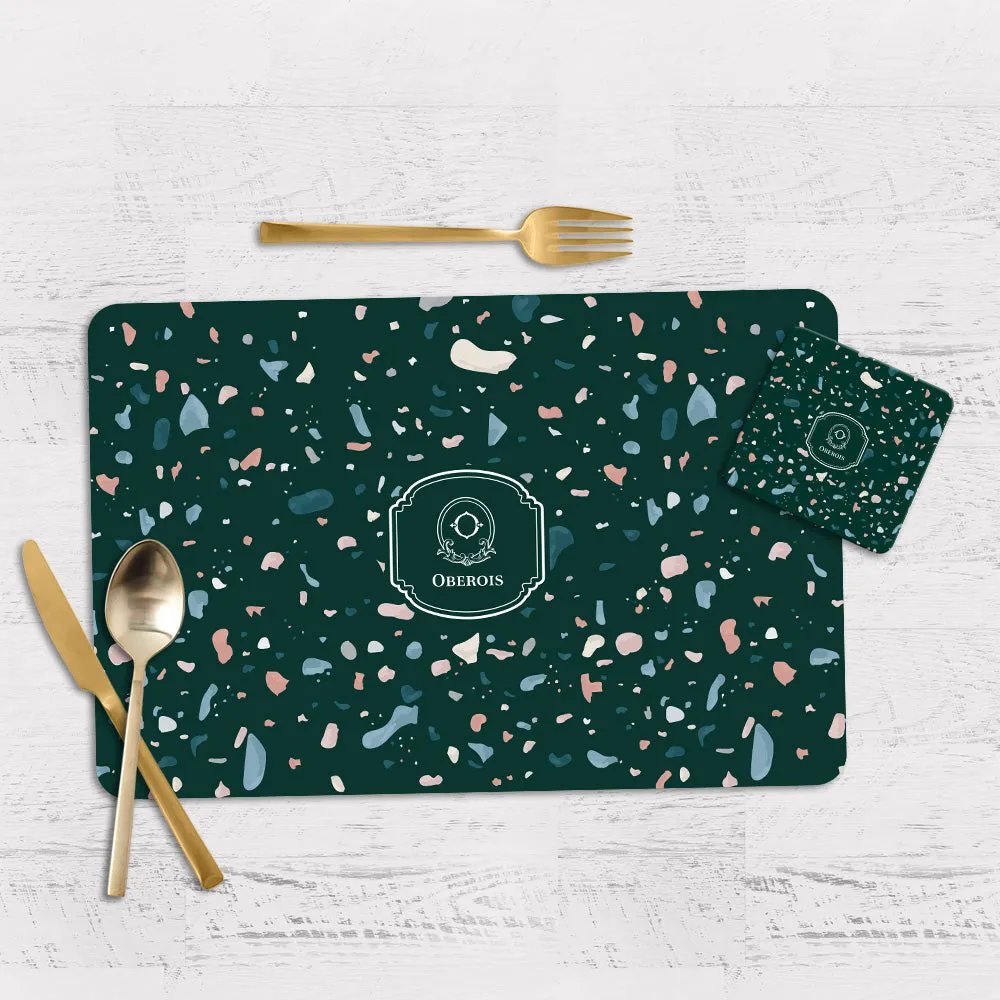 Terrazzo Tableware Set (4 Placemats & 4 Casters)