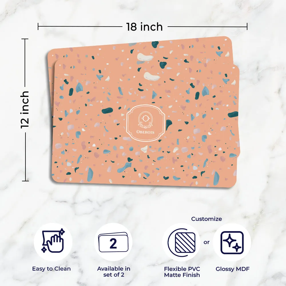 Terrazzo Tableware Set (4 Placemats & 4 Casters)