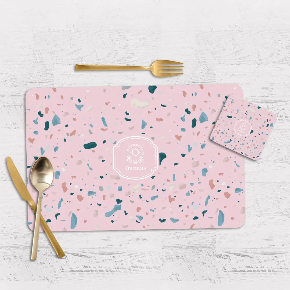 Terrazzo Tableware Set (4 Placemats & 4 Casters)