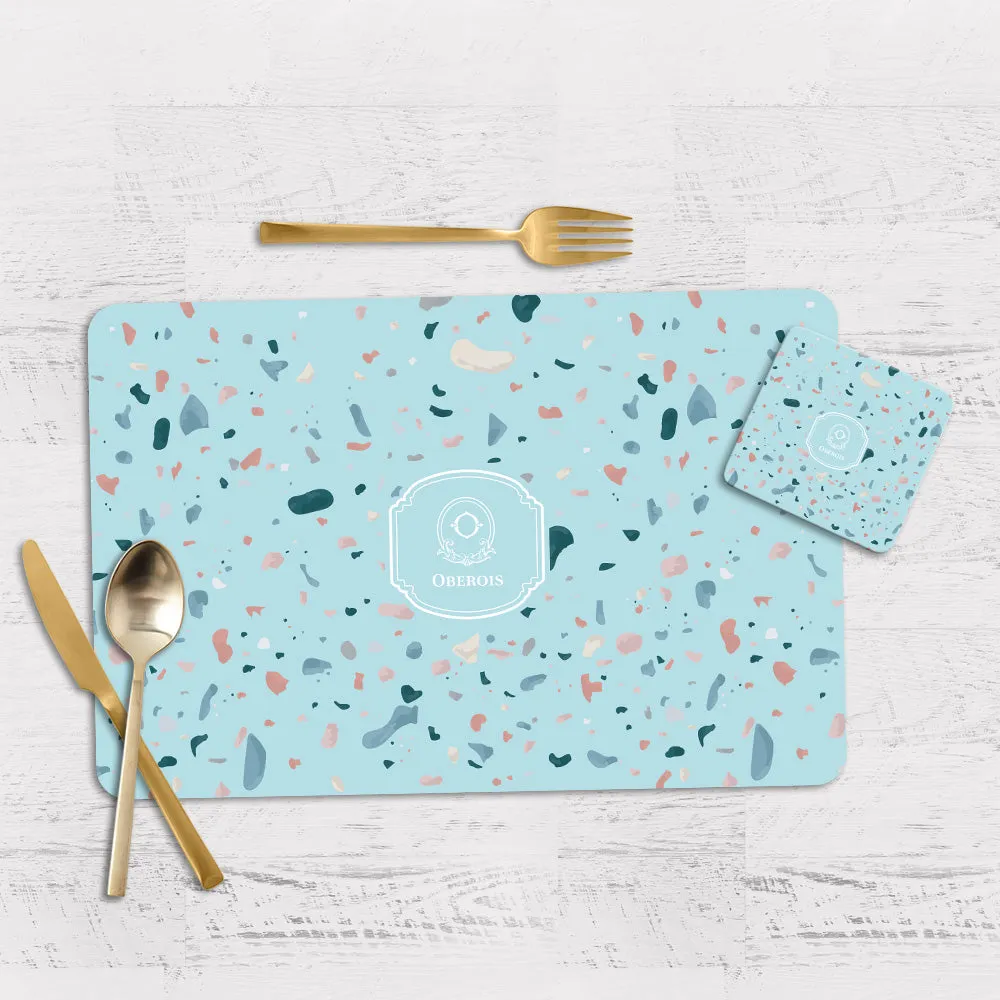 Terrazzo Tableware Set (4 Placemats & 4 Casters)