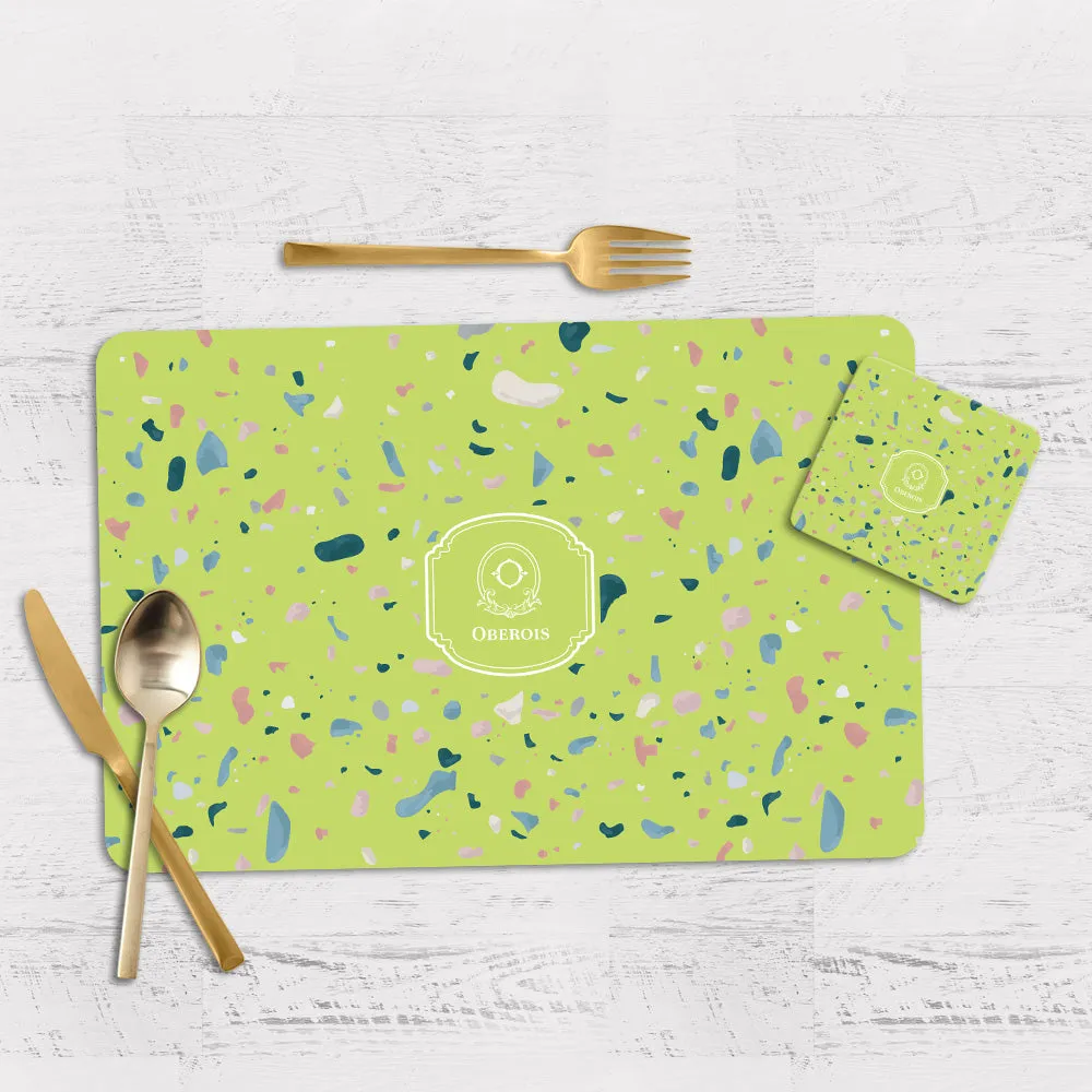 Terrazzo Tableware Set (4 Placemats & 4 Casters)