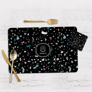 Terrazzo Tableware Set (4 Placemats & 4 Casters)