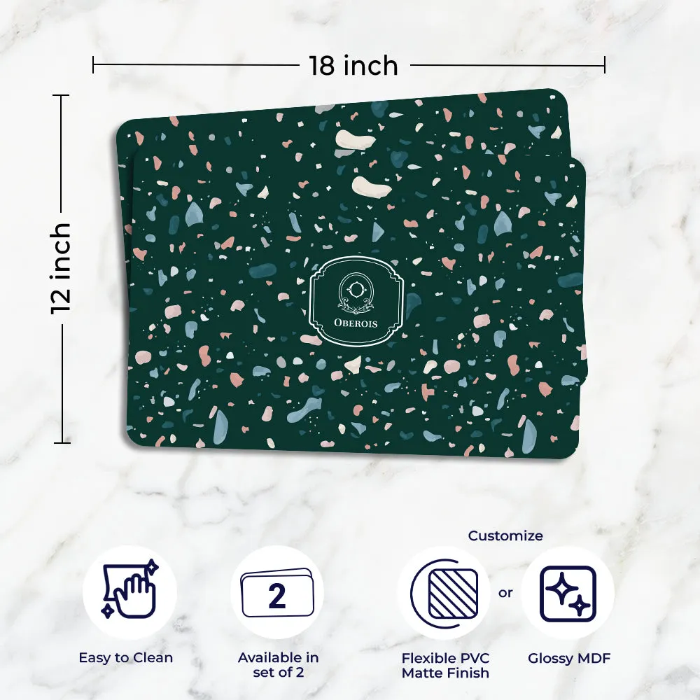Terrazzo Tableware Set (4 Placemats & 4 Casters)