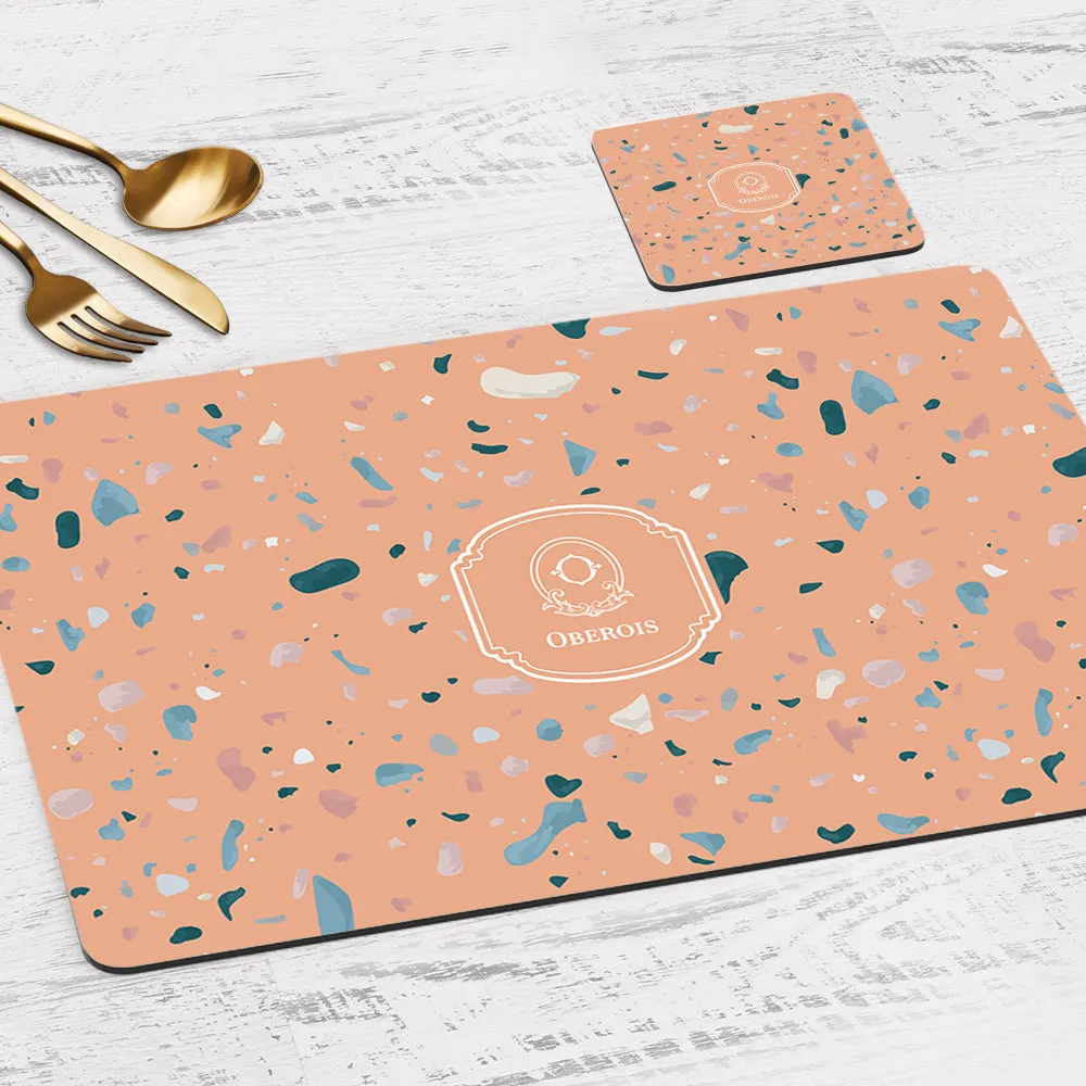Terrazzo Tableware Set (4 Placemats & 4 Casters)