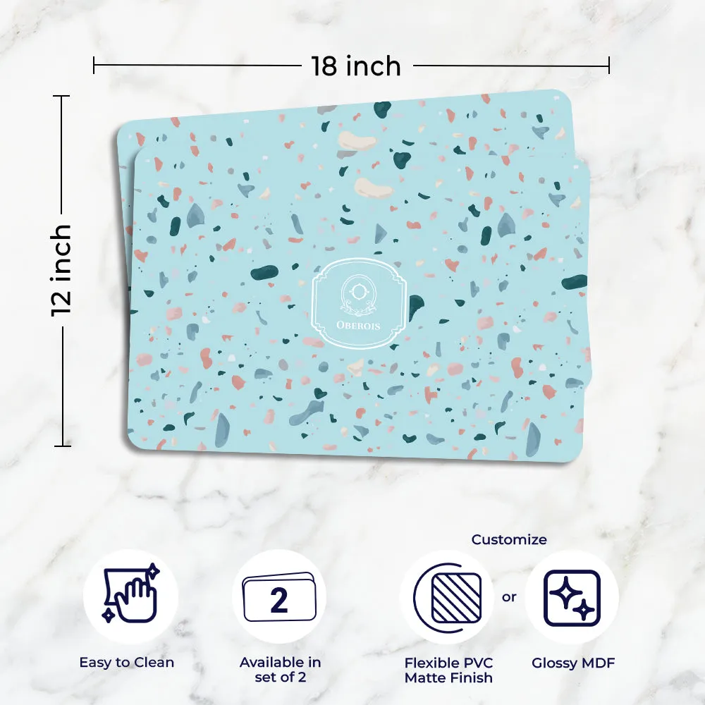 Terrazzo Tableware Set (4 Placemats & 4 Casters)