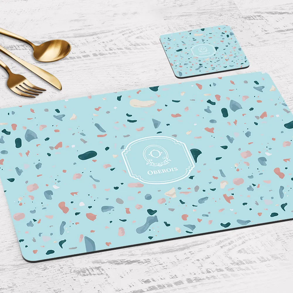 Terrazzo Tableware Set (4 Placemats & 4 Casters)