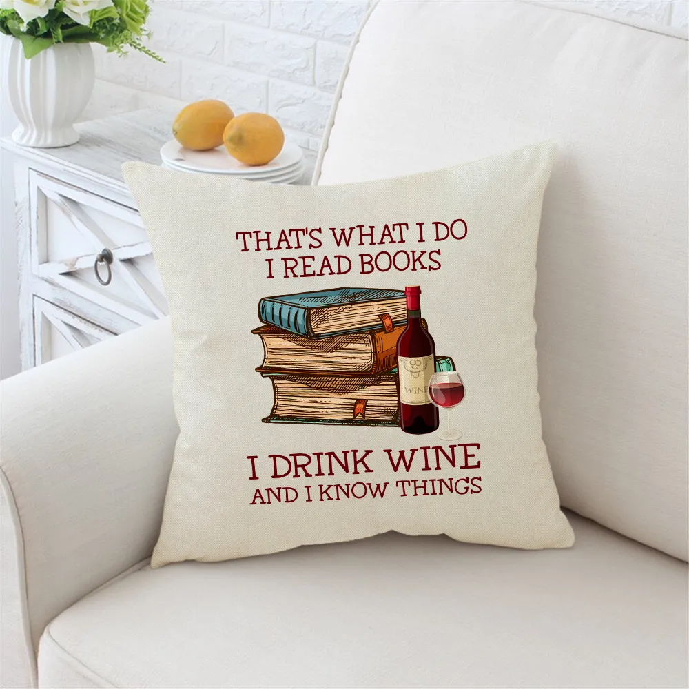 That's What I Do I Read Books I Drink Wine And I Know Things Book Lovers Gift PILS13