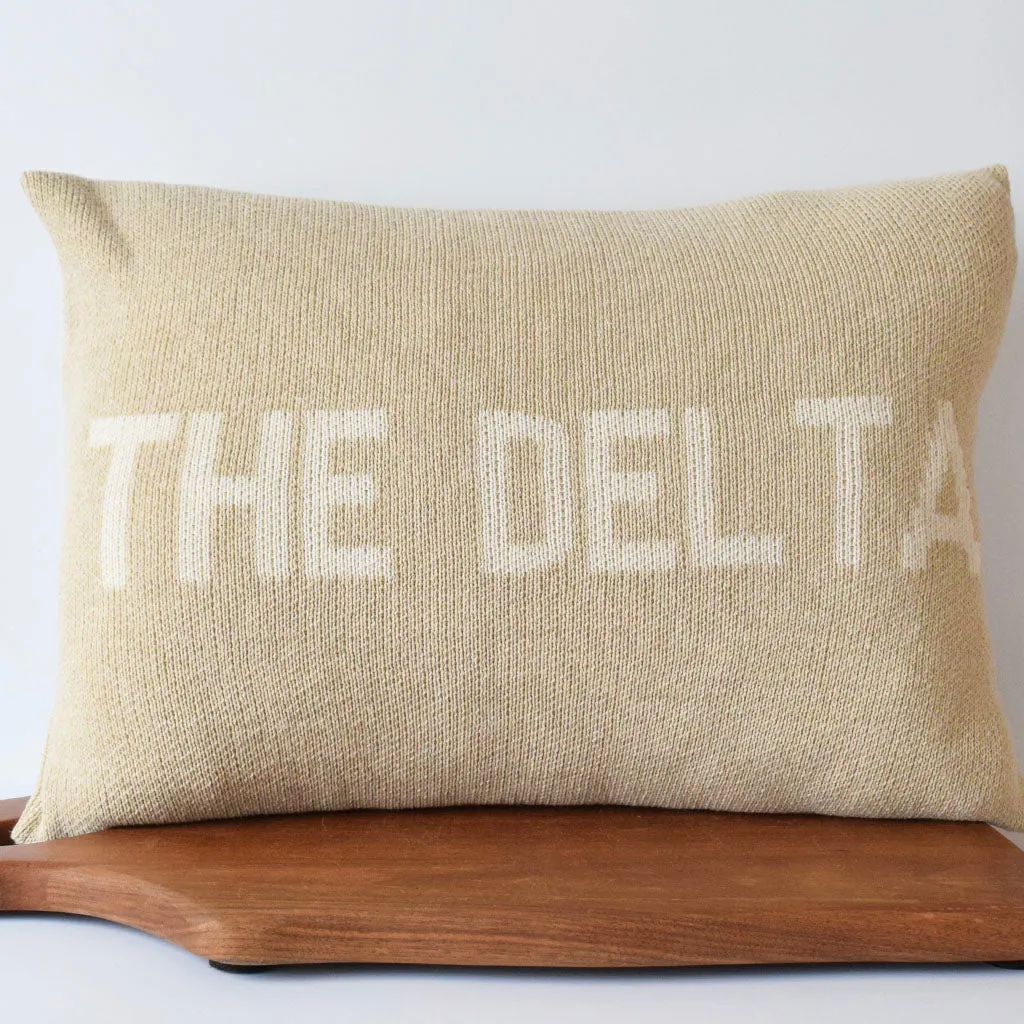 The Delta Knit Pillow