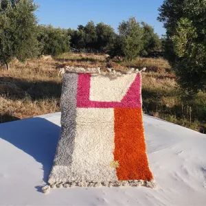 Tikika | Small Moroccan Rug Beni Ourain Ultra Soft | 3'48x4'89 Ft | 106x148 cm