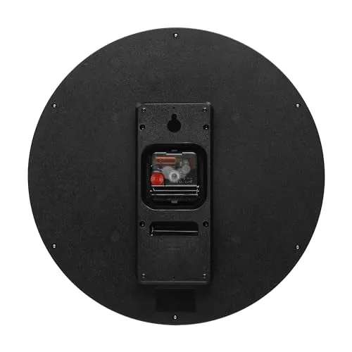 Titan Classic Sub-Second Wall Clock - Wood Finish