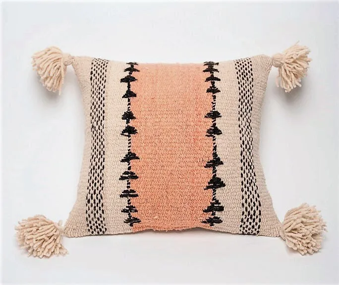 Upis Handwoven Wool Pillow - Rose