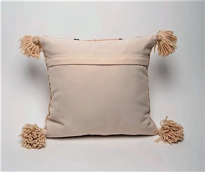 Upis Handwoven Wool Pillow - Rose