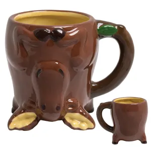 Upside Down Moose Mug