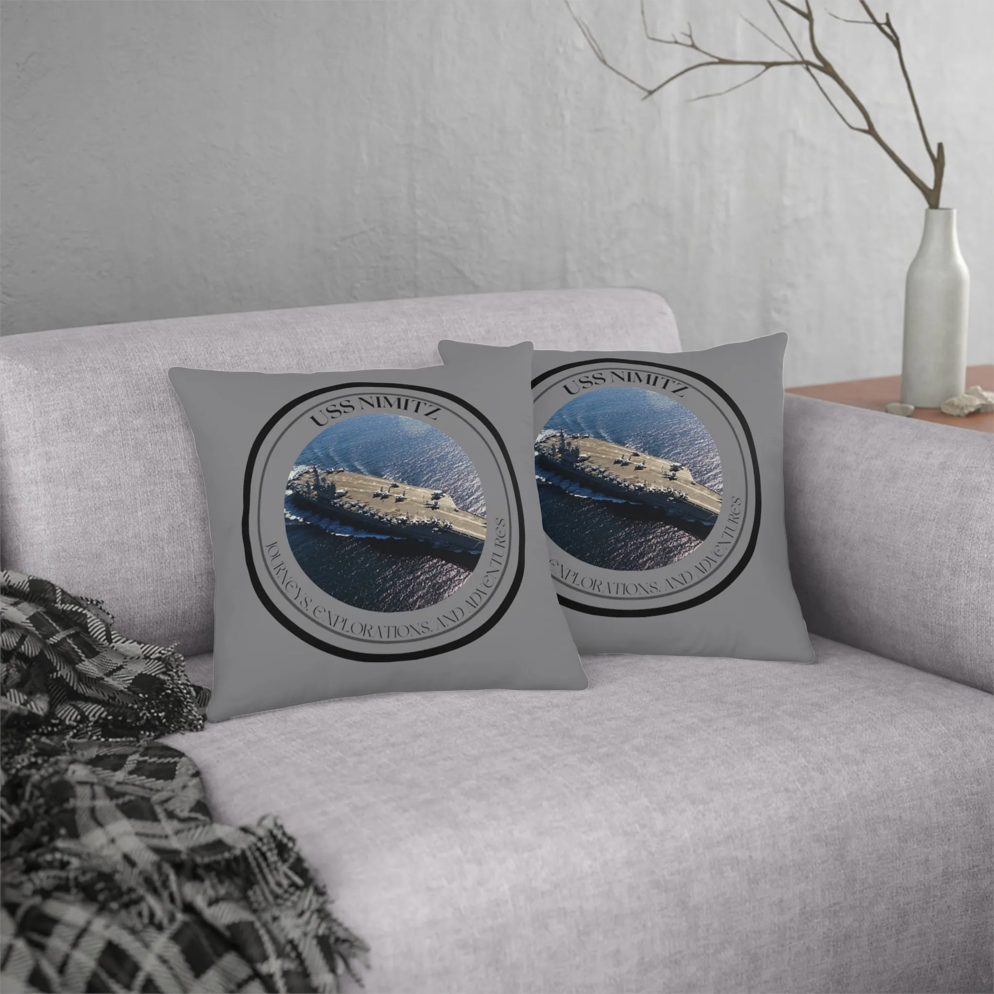 USS Nimitz CVN-86 United States Ships POD Waterproof Pillows