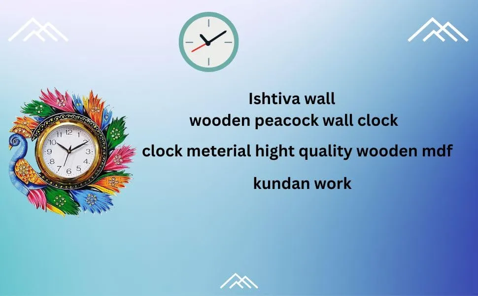 VASTVA Antique Designer Wooden 13 Inch Wall Clock for Home, Living Room, and Office Fancy Big Size-WC-511