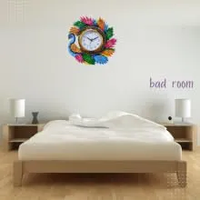 VASTVA Antique Designer Wooden 13 Inch Wall Clock for Home, Living Room, and Office Fancy Big Size-WC-511