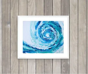 Wave Painting Premium Print
