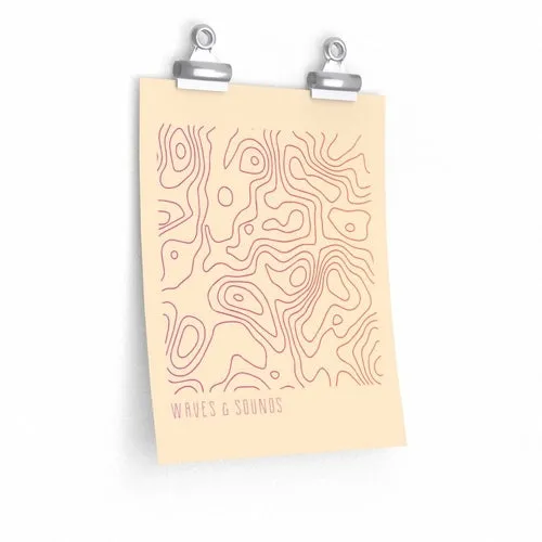 Waves and Sounds Music Poster