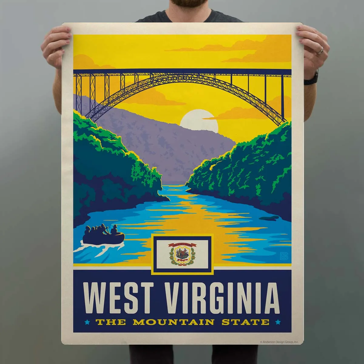 West Virginia Mountain State Decal