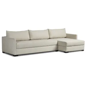 Wickham Right Chaise Sleeper Sectional w/Storage, Alameda Snow